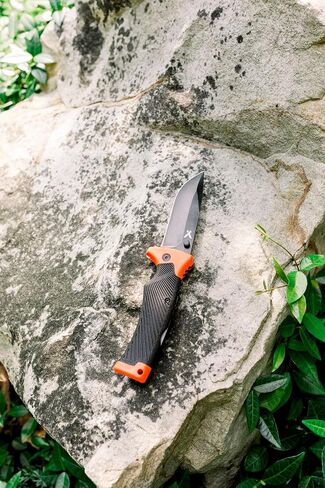 Bear Grylls Ultimate Folding Knife, 3.6 in Blade with Sheath, Orange in Saudi Arabia