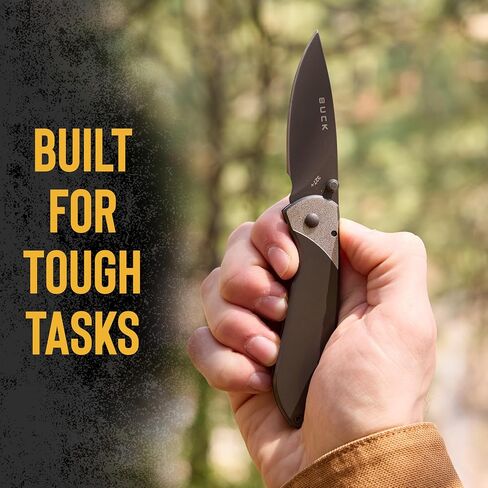 Buck Knives 327 Nobleman Folding EDC Pocket Knife, Titanium, 2.6 oz in Saudi Arabia