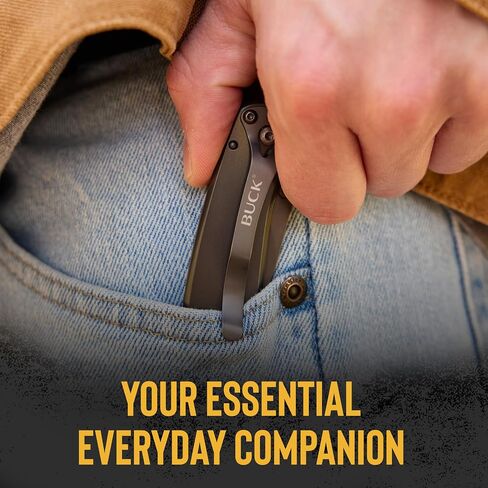 Buck Knives 327 Nobleman Folding EDC Pocket Knife, Titanium, 2.6 oz in Saudi Arabia