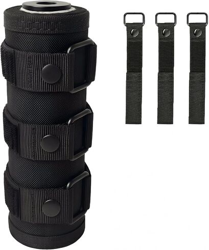 2200°F Extreme Heat Resistant Black Suppressor Cover, Interchangeable Strap System, 4-Layer Defense, Includes Extra Straps for 5/6/7/9 Inch Silencers in Saudi Arabia