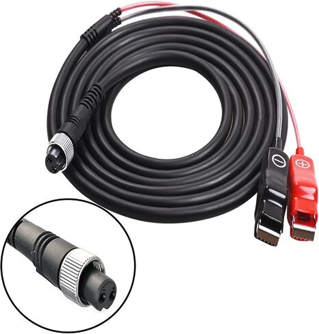 8.85FT-18FT Electric Fishing Reel Battery Power Cable is Compatible with Shimano, Daiwa Tanacom 1000, BeastMaster, Seaborg 500MJ, and ForceMaster. in Saudi Arabia