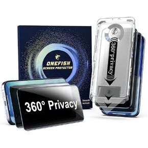OneFish 360 Privacy Screen Protector Compatible with iPhone 17 Pro Max in Saudi Arabia
