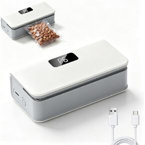 Mini Bag Sealer,Mini Bag Sealer Magnetic,With Cutter & Magnet,6-Speed Adjustment,Rechargeable Snack Bag Sealer,Portable Heat Sealer,No Preheating Required,9.5cm Sealing Width-Bule in Saudi Arabia