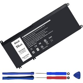 33YDH Laptop Battery for Dell Inspiron 17 7000 7778 7779 7786 7773 15 7577 G3 3579 3779 G5 5587 G7 7588 Latitude 13 3380 14 3490 15 3590 3580 PVHT1 P30E 81PF3 081PF3 56WH in Saudi Arabia