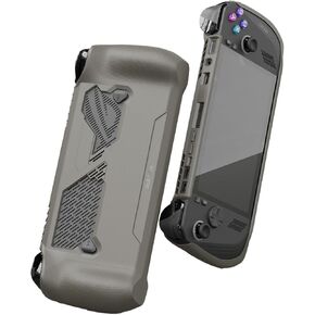 Skull & Co. GripCase for ROG Ally X (2024 Model): A Soft Protective Case with Textured Grips Full Protection and Stand, Shock-Absorption Non-Slip and Anti-Scratch Cover Design - Coyote Gray in Saudi Arabia