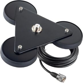 Heavy Duty NMO Magnetic Base Mount with PL-259 Plug Connector 16.4FT Cable Extension for Car Bus Mobile CB Ham Base Station Radio Truck Marine UHF VHF Radio Antenna, Eifagur in Saudi Arabia