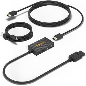 N64 to HDMI Adapter, N64 HDMI, HDMI Converter for N64/Game Cube/SNES/SFC Support 16:9/4:3 Conversion with Link Cable and USB Cable in Saudi Arabia