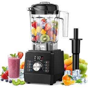 1800W Countertop Blenders for Kitchen, Blender for Smoothie with 70 oz BPA-Free Pitcher, 25000 RPM Smoothie Blender with 6 Presets, Multiple Speeds, Time Setting, Pulse for Milkshakes,Ice Crushing in Saudi Arabia