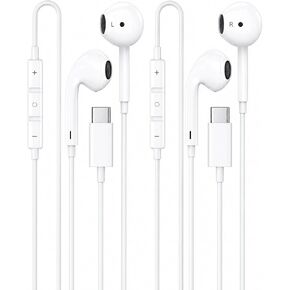 [MFi Certified]USB C Headphones for iPhone 17/16/15, 2 Pack Wired Earphones in Saudi Arabia