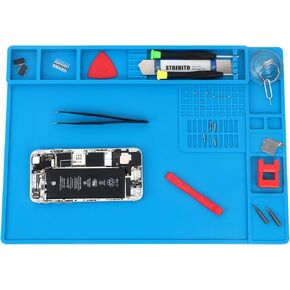 STREBITO Soldering Mat Silicone Work Mat, 932°F Heat Resistant 13.8"x9.9" in Saudi Arabia