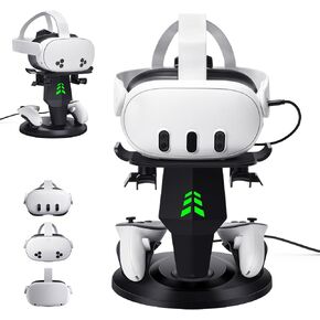 VR Charging Dock for Meta Quest 3, Quest 3S, Quest 2, VR Accessories in Saudi Arabia