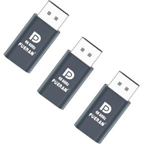 DP-4K60HZ DisplayPort Headless Ghost Display Emulator for PC DP displayport Dummy Plug-fit Headless 1080@120Hz-3840x2160@60hz FHD-Display Port Dummy Plug (DP-4K-60Hz-3P) in Saudi Arabia