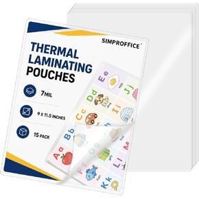 30 Pack 7 Mil Thermal Laminating Pouches, 9 x 11.5 in in Saudi Arabia