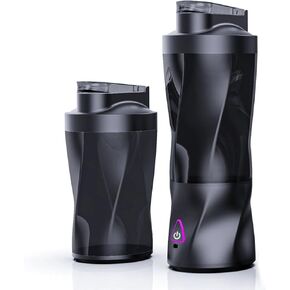 Portable Juicer Blender, USB Rechargeable Smoothie Maker With 5 Upgraded Blades And 6000mAh Battery, Rechargeable Shaker Bottle, Mini Travel Blender For Shakes & Smoothies (Black) in Kuwait