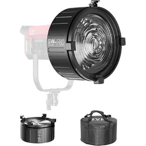 GVM F40 Fresnel Spotlight Concentrator with Bowens Mount, 10-40° Variable Beam Angle Adjustable for GVM SD200B/SD300B/SD80D & PR150 LED Video Light, 550%-950% Brighter for Video Studio Film Lighting in Saudi Arabia