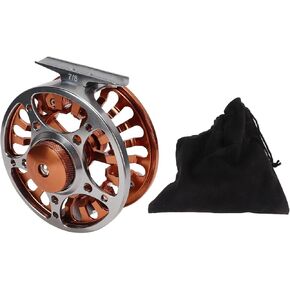 Fly Fishing Reel 7/8 CNC Central Brake Adjustable Discharge Force Aluminum Alloy Oxidized Treatment Fishing Accessories for Fishermen in Saudi Arabia