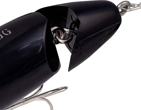 Arbogast Jointed Jitterbug Topwater Bass Fishing Lure, Excellent for Night Fishing, Black, 3 1/2", 5/8 oz in Saudi Arabia