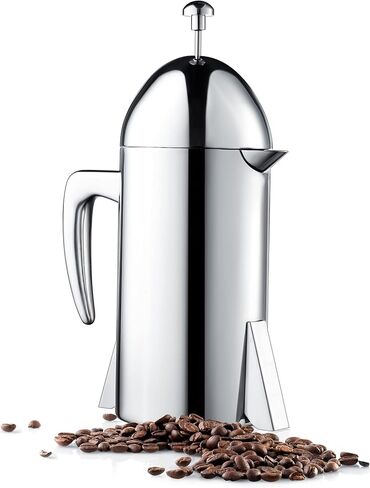 Francois et Mimi Vintage-Style Stainless Steel French Coffee Press, 34-Ounce in Kuwait