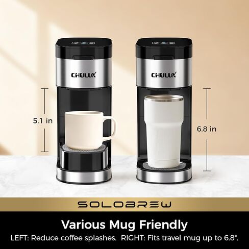 CHULUX SoloBrew Single Serve Coffee Maker for K Cup Pod with Ground Filter in Saudi Arabia