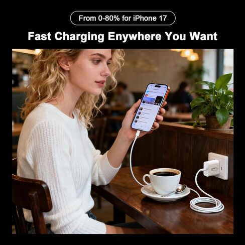 [Apple MFi Certified] iPhone 17 Charger Fast Charging, 40W USB C Charger in Saudi Arabia