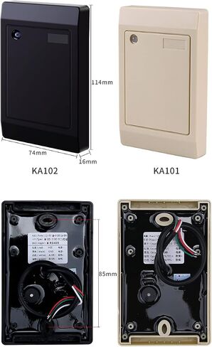 RS485 RS232 RF Card Reader IP68 Outdoor Waterproof DC 9-16V Voltage 13.56 Mhz IC 125Khz ID Contactless Induction Swipe (KA101, 125KHz, RS485) in Saudi Arabia