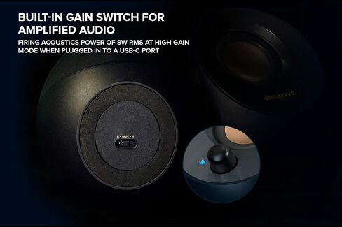 Creative Pebble V2, 2.0 USB Desktop Stereo Speakers for PC/Laptop, Black in Saudi Arabia