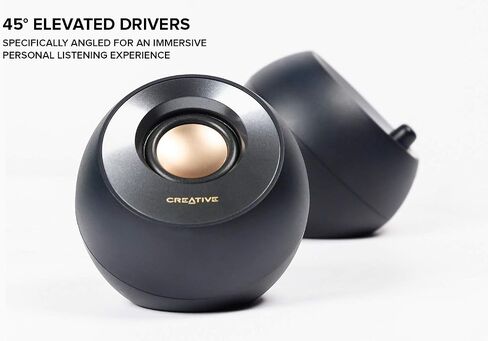 Creative Pebble V2, 2.0 USB Desktop Stereo Speakers for PC/Laptop, Black in Saudi Arabia