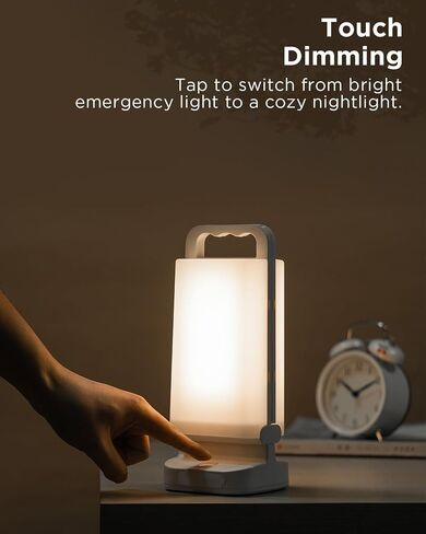 Solar Camping Lantern, Rechargeable Battery Powered Camping Light 6000mAh Up to 80HRS Lasting, Dimmable Night Lamp, Survival gear for Emergency, Power Outages, Outdoor, Indoor in Saudi Arabia