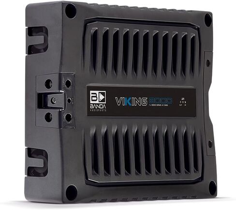 Banda Audioparts Viking 15000 Car Audio Amplifier Mono Block 1 Channel 15000W RMS 1 Ohm Stable High Power Aluminum Chassis Subwoofer Woofer Car Audio Amp in Saudi Arabia
