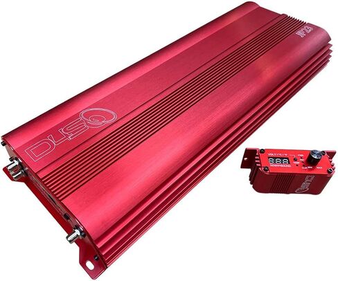 DOWN4SOUND JP23 V1.5 Elite RED | Monoblock Amplifier - 2300W RMS, 1-Ohm Stable, Linkable for Car Audio Systems, High-Performance Bass Amplifier for 2000W Subwoofer Setup in Saudi Arabia