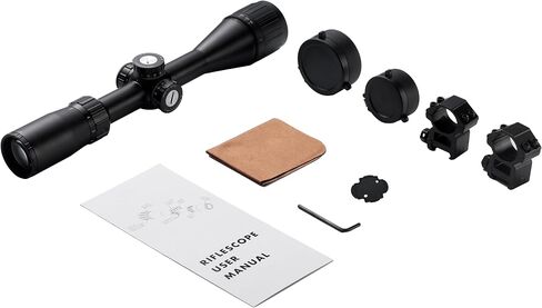 Airgun Springer 3-9x40 AO Rifle Scope, Illuminated SFP Duplex Crosshair Reticle with Central Red Dot, Parallax Adjust, 1 inch Tube Nitrogen Purged with Flip Caps Shock and Water Resistance in Kuwait