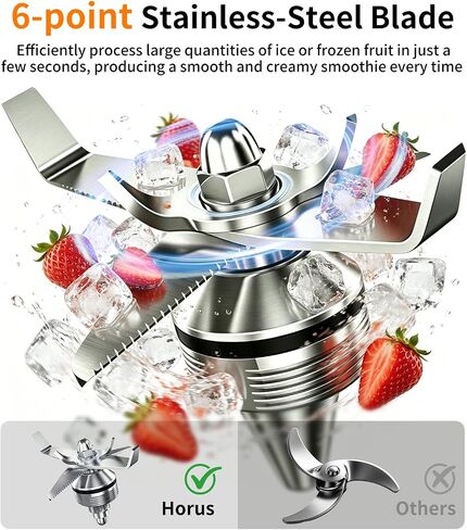 1500W Blender Kitchen with Variable Speed 68oz for Smoothies & Ice Crushing in Saudi Arabia
