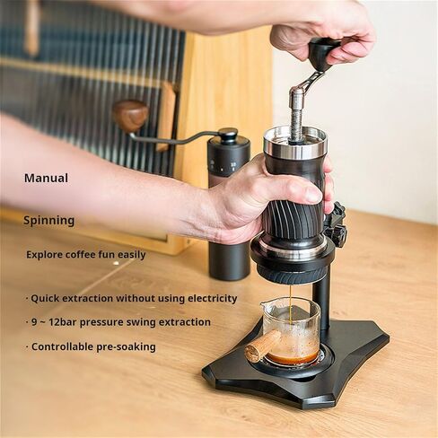Lily Brown Hand Pressed Coffee Machine with Silicone Seal Easy for Outdoor Use Presentation Coffee Machine in Saudi Arabia