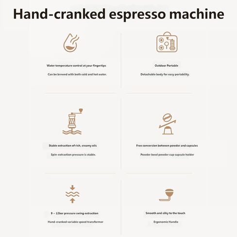 Lily Brown Hand Pressed Coffee Machine with Silicone Seal Easy for Outdoor Use Presentation Coffee Machine in Saudi Arabia