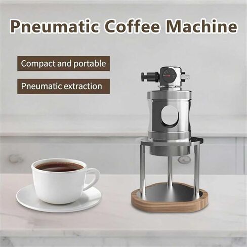 Pneumatic Espresso Machine, Portable Manual Espresso Maker, 16 Bar Air Pressure for Fast Extraction, for Travel and Camping in Saudi Arabia