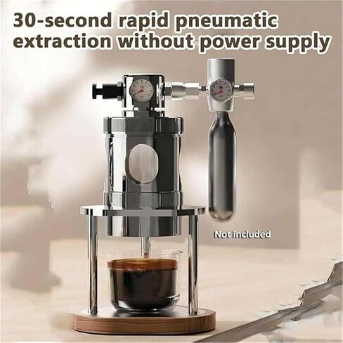 Pneumatic Espresso Machine, Portable Manual Espresso Maker, 16 Bar Air Pressure for Fast Extraction, for Travel and Camping in Saudi Arabia