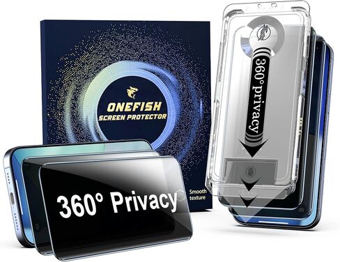 OneFish 360 Privacy Screen Protector Compatible with iPhone 17 Pro Max in Saudi Arabia