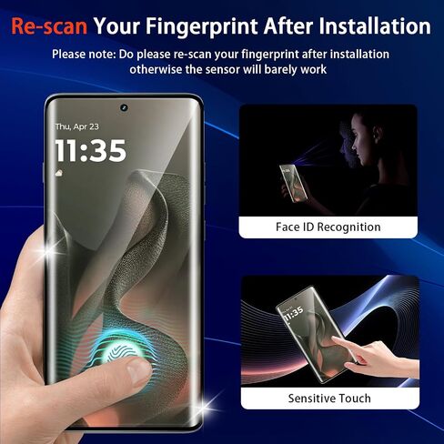 (3 عبوات) لواقي شاشة Motorola Edge 2025، زجاج مقسى عالي الدقة 9H [لمس ثلاثي الأبعاد] [خالي من الفقاعات] [مضاد للخدش] زجاج واقي شاشة لهاتف Motorola Edge 2025/60 Fusion /60 Pro in Kuwait