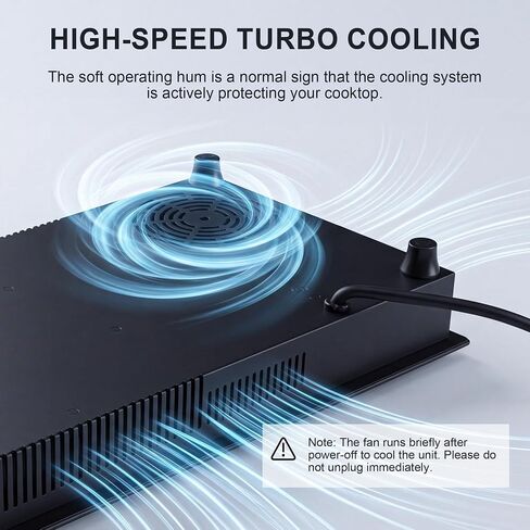2 Burner Electric Cooktop, 120V 2400W Plug-in Portable Infrared Hot Plate in Saudi Arabia