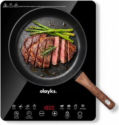 Protable Induction Cooktop, 1800w Hot Plate Electric Stove in Saudi Arabia