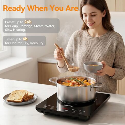 Protable Induction Cooktop, 1800w Hot Plate Electric Stove in Saudi Arabia