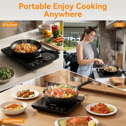 Protable Induction Cooktop, 1800w Hot Plate Electric Stove in Saudi Arabia