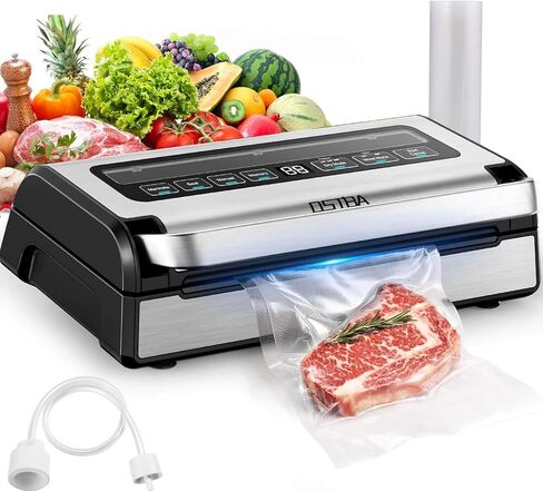 OSTBA Vacuum Sealer Machine for Food 95kPa Powerful Suction 180W Dual Pump in Kuwait