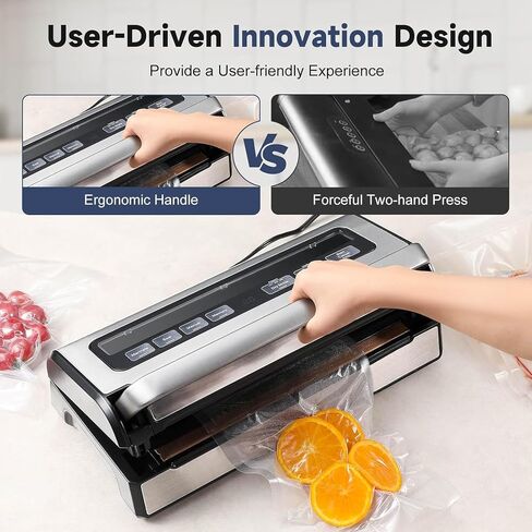 OSTBA Vacuum Sealer Machine for Food 95kPa Powerful Suction 180W Dual Pump in Kuwait