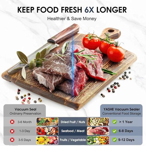 OSTBA Vacuum Sealer Machine for Food 95kPa Powerful Suction 180W Dual Pump in Kuwait