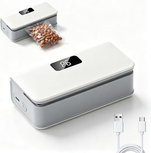 Mini Bag Sealer,Mini Bag Sealer Magnetic,With Cutter & Magnet,6-Speed Adjustment,Rechargeable Snack Bag Sealer,Portable Heat Sealer,No Preheating Required,9.5cm Sealing Width-Bule in Saudi Arabia