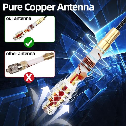 ABBREE Ham Radio Antenna Long Range SMA-Female VHF/UHF 144/430MHz Foldable Tactical Gooseneck Antenna Whip Compatible with UV-5R Mini DM32 BF-F8H PRO,5RM,K5PLUS,AR-152 Pro in Saudi Arabia