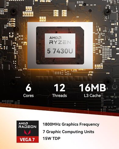 GEEKOM A5 2026 Mini PC, AMD Ryzen 5 7430U, 16GB RAM 1TB SSD Desktop in Saudi Arabia