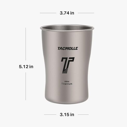 Travel Mug, Ultralight Titanium Water Cup, 600ml / 20oz in Saudi Arabia