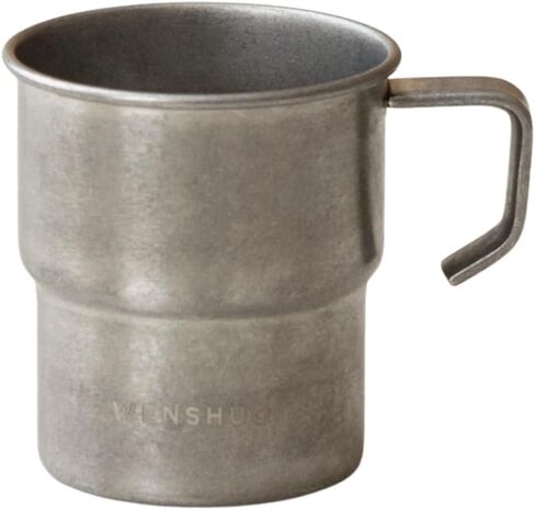 WENSHUO Small Camping Outdoor Mug,Vintage Stainless Steel,10.14 fl oz (300 ml) in Saudi Arabia
